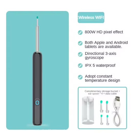 NE3 Wireless Ear Cleaner with Camera & LED Light for iPhone